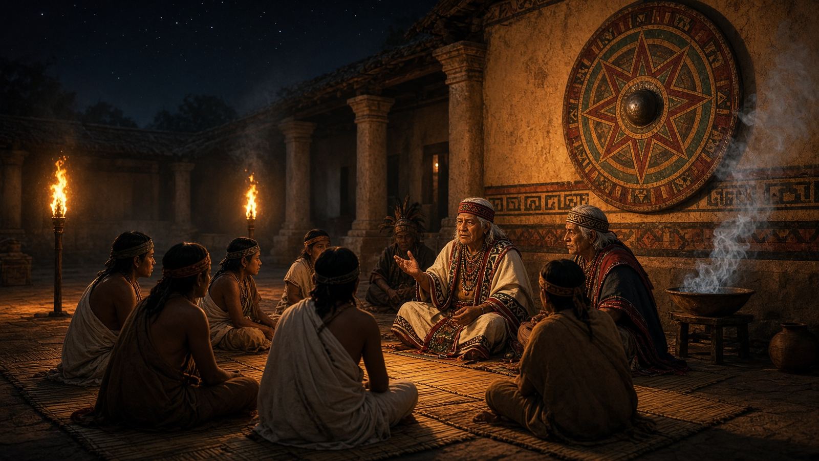 Elders teaching the young