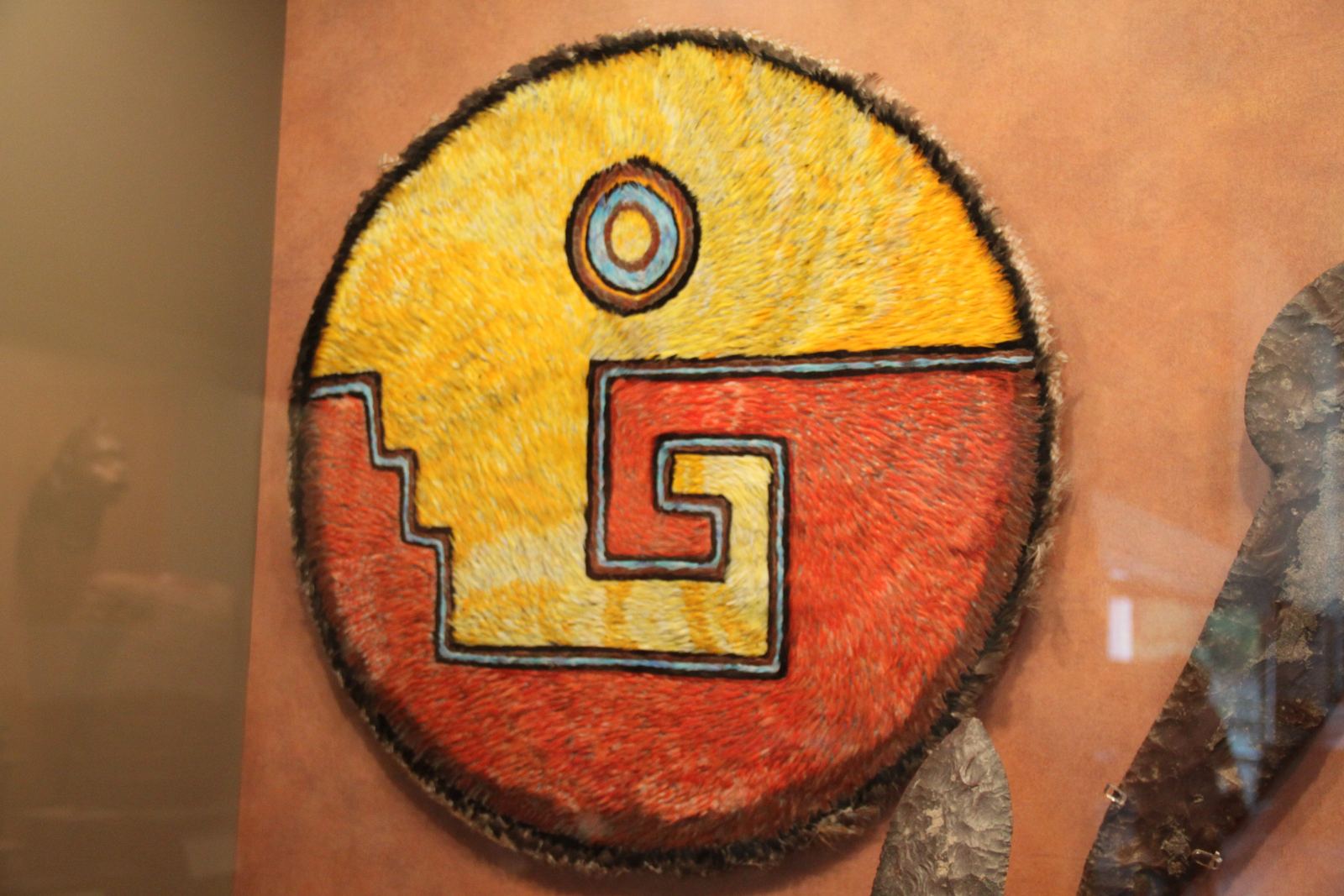 Surviving Aztec feather chimalli