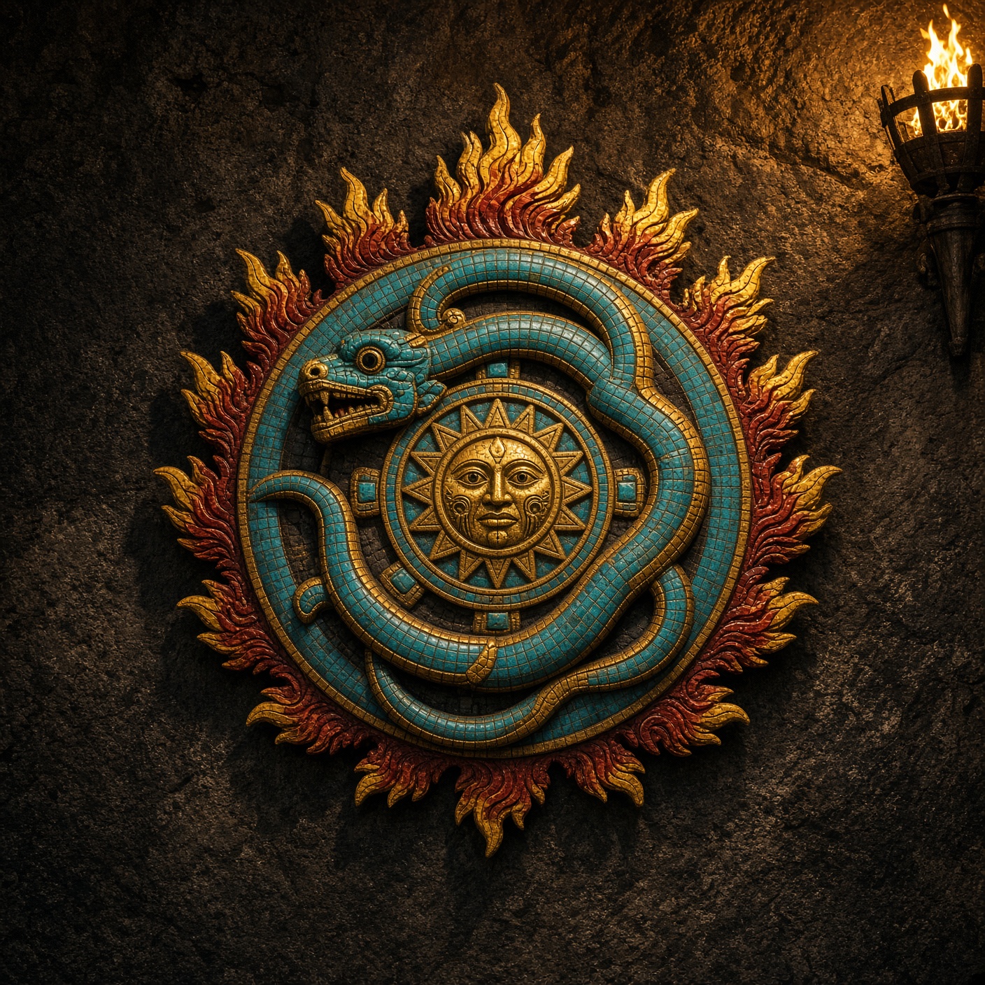 Fire-serpent shield