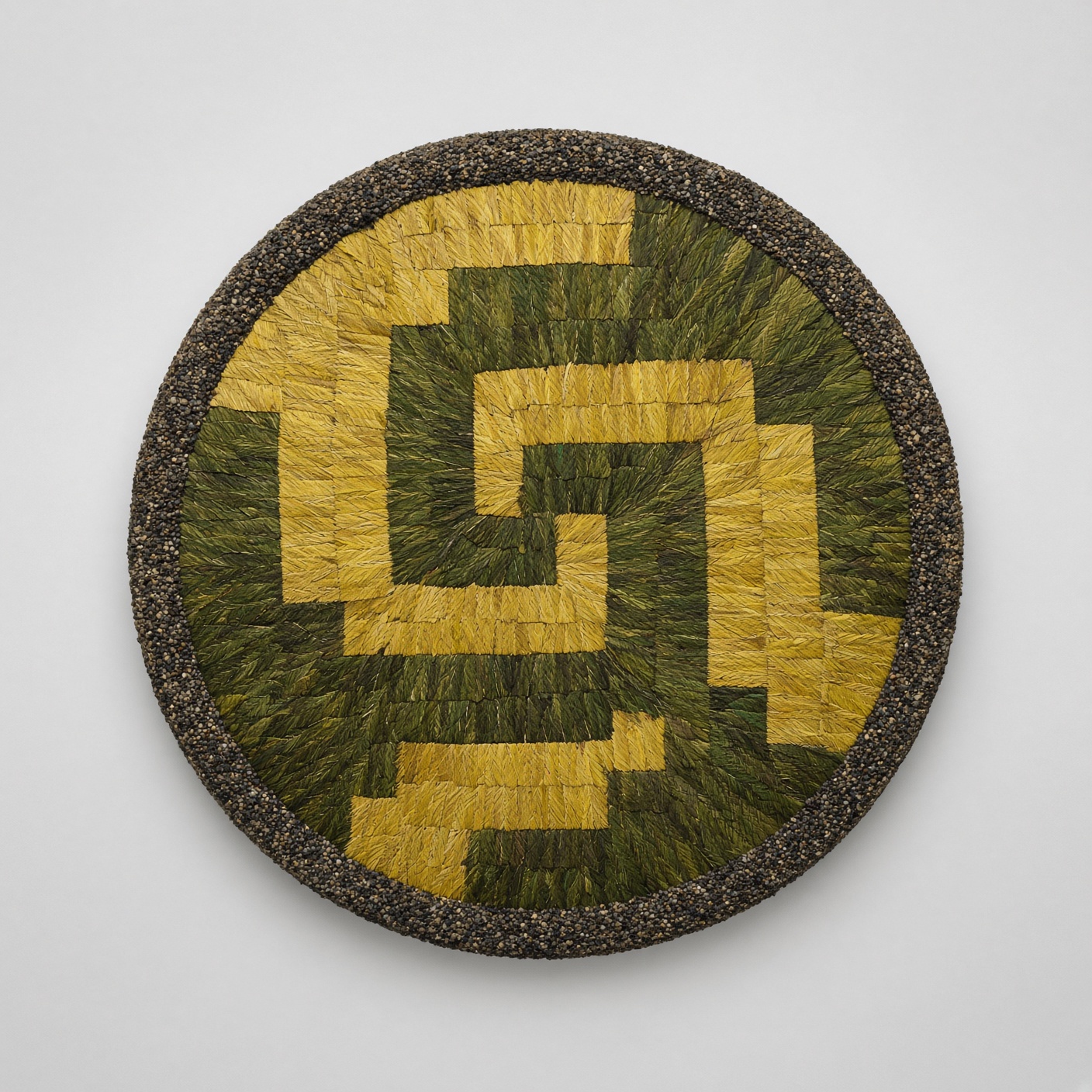 Feather mosaic — the kind that survives